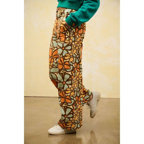 Lucy & Yak Multicolor Flare & Wide Leg Jeans - Picture 1 of 6